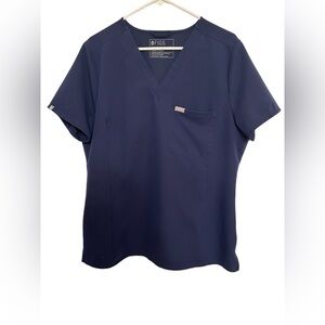FIGS Technical Collection Women's Deep Blue Scrub Top